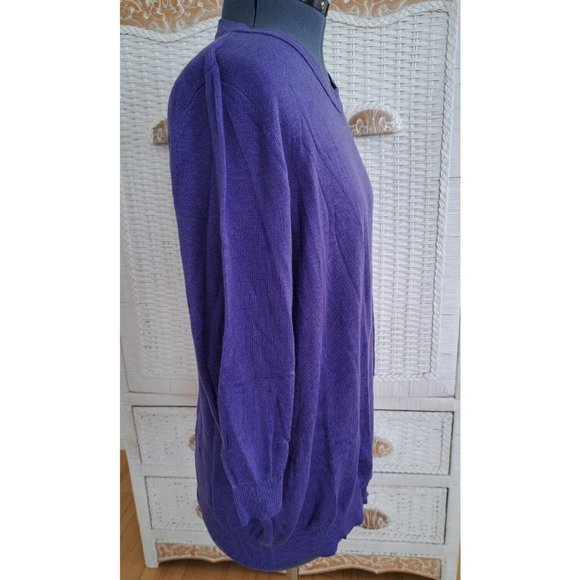 Twiggy LONDON Purple Crew Neck Sweater - Picture 3 of 7